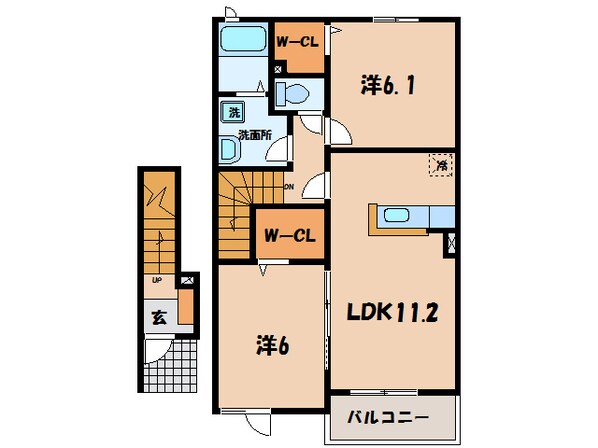 西尾駅 バス12分  矢田小学校前下車：停歩10分 2階の物件間取画像